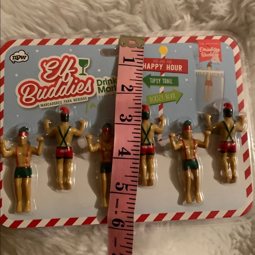 NPW ELF BUDDIES (6) drink markers NWT